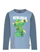 Lwtano 615 - T-Shirt L/S Tops T-shirts Long-sleeved T-Skjorte Blue LEGO Kidswear