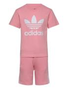 Short Tee Set Sets Sets With Short-sleeved T-shirt Pink Adidas Originals