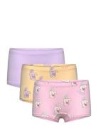 Boxer 3 Pack Fluffy Rabbit Night & Underwear Underwear Panties Multi/patterned Lindex