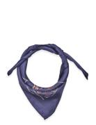 Floral Silk Twill Square Scarf Accessories Scarves Lightweight Scarves Navy Lauren Ralph Lauren