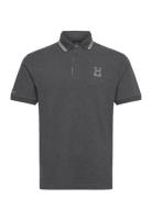 Heritage H Polo Tops Polos Short-sleeved Grey Hackett London