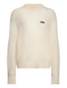 Light Knit Logo Sweater Tops Knitwear Jumpers Cream ROTATE Birger Christensen