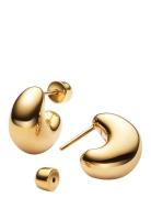 Tryvann Pillow Earring - Pair Accessories Jewellery Earrings Hoops Gold Maria Black