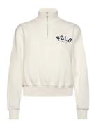 Graphic Fleece-Lsl-Hzp Tops Sweatshirts & Hoodies Sweatshirts Cream Polo Ralph Lauren