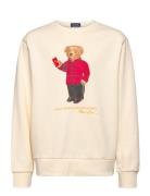 Lunar New Year Polo Bear Sweatshirt Tops Sweatshirts & Hoodies Sweatshirts Cream Ralph Lauren Kids