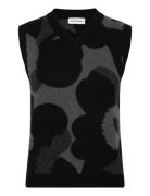 Joukko Unikko Vests Knitted Vests Black Marimekko