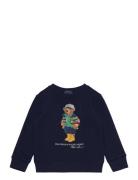 Polo Bear Fleece Sweatshirt Tops Sweatshirts & Hoodies Sweatshirts Navy Ralph Lauren Kids