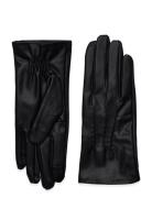 Gloves With Gathered Detail Accessories Gloves Finger Gloves Black Mango