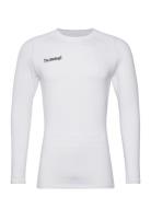 Hml First Performance Jersey L/S Sport T-Langærmet Skjorte White Hummel