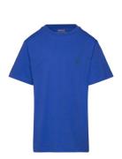 Cotton Jersey Crewneck Tee Tops T-Kortærmet Skjorte Blue Ralph Lauren Kids