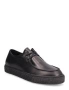 Biachad Loafer Suede Loafers Flade Sko Black Bianco