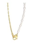 Atomic Pearl Chain Necklace Accessories Jewellery Necklaces Chain Necklaces Gold Jane Koenig