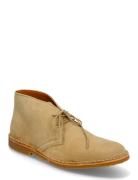 Biaoliver Desert Boot Suede Desert Boots Snøresko Beige Bianco