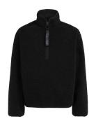 Half Zip Sherpa Tops Sweatshirts & Hoodies Fleeces & Midlayers Black Calvin Klein Jeans