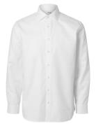 Slhreg-Ethan Shirt Ls Spread Noos Tops Shirts Business White Selected Homme