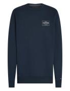 Monotype Label Sweatshirt Tops Sweatshirts & Hoodies Sweatshirts Navy Tommy Hilfiger