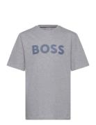 Short Sleeves Tee-Shirt Tops T-Kortærmet Skjorte Grey BOSS