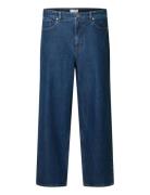 Slhwide 3075 Dark Blue Jeans Express Bottoms Jeans Regular Blue Selected Homme