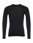 Odlo Performance Warm Bl Top Turtle Neck L/S Half Zip Sport Base Layer Tops Black Odlo