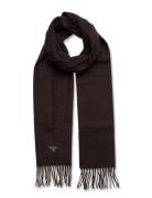 Barbour Plain Lambswool Scarf Accessories Scarves Winter Scarves Black Barbour