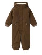 Nmnlastorm Snowsuit Fo Lil Outerwear Coveralls Snow-ski Coveralls & Sets Brown Lil'Atelier