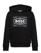 Sweatshirt Tops Sweatshirts & Hoodies Hoodies Black BOSS