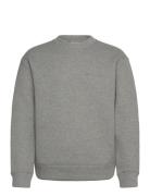 Spacer Embossed Logo Sweatshirt Tops Sweatshirts & Hoodies Sweatshirts Grey Calvin Klein