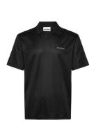 Football Tee Short Sleeve Tops Polos Short-sleeved Black HAN Kjøbenhavn