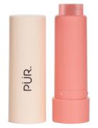 Silky Tint Creamy Multitasking Stick With Peptides Rouge Makeup Pink PÜR