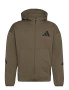 M Z.n.e. Fz Sport Men Sport Clothing Sport Sweatshirts & Hoodies Sport Hoodies Khaki Green Adidas Sportswear