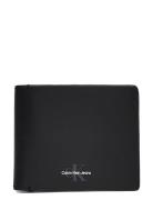 Monogram Soft Bifold W/Coin Accessories Wallets Classic Wallets Black Calvin Klein