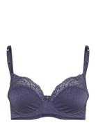 Sophie Non-Padded Underwired Bra Lingerie Bras & Tops Wired Bras Blue Hunkemöller