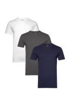 Slim Crewneck 3-Pack Tops T-Kortærmet Skjorte Multi/patterned Polo Ralph Lauren Underwear