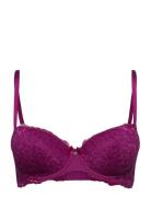 Marine Padded Underwired Bra Lingerie Bras & Tops Wired Bras Purple Hunkemöller