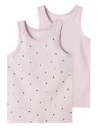 Nmftank Top 2P Winsome Hearts Noos Tops T-shirts Sleeveless Pink Name It