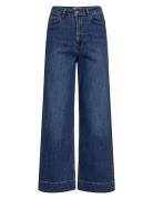 Nuparis Jeans Cropped Med Blue Bottoms Jeans Wide Blue Nümph