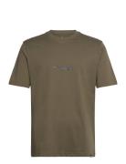 M C Camo Lin T Sport Men Sports Clothes Sport Tops Sport T-Skjorte Khaki Green Adidas Sportswear