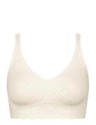 Sloggi Zero Feel Bliss Bralette Lingerie Bras & Tops Soft Bras Bralette White Sloggi