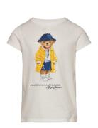 Polo Bear Cotton Jersey Tee Tops T-Kortærmet Skjorte White Ralph Lauren Kids