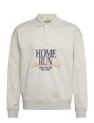 Polo Relaxed Fit Sweatshirt Tops Sweatshirts & Hoodies Sweatshirts Grey Scotch & Soda