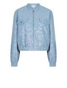 Rolo Embellished Jacket Jakke Denimjakke Blue Dante6