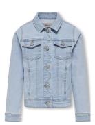 Kmgsara Light Blue Dnm Jacket Noos Outerwear Jackets & Coats Denim & Corduroy Blue Kids Only