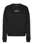 W Lin Ft Swt Sport Sport Clothing Sport Sweatshirts & Hoodies Sport Sweatshirts Black Adidas Sportswear