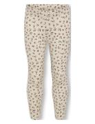 Kmgtrinny Life Aop Bsc Legging Jrs Noos Bottoms Leggings Cream Kids Only