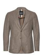 C-Hanry-J-233 Suits & Blazers Blazers Single Breasted Blazers Beige BOSS