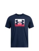 Ua M Boxed Sports Updated Ss Sport Men Men Sports Clothes Sport Tops Sport T-Skjorte Navy Under Armour