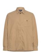 Oxford Overshirt Tops Overshirts Beige Polo Ralph Lauren