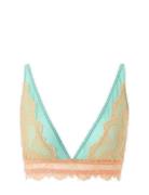 Lace Mesh Plunge Bralette Lingerie Bras & Tops Soft Bras Bralette Blue Understatement Underwear