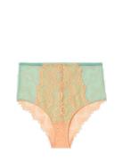 Lace Mesh Highwaist Briefs Lingerie Panties High Waisted Panties Blue Understatement Underwear