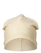 Logo Beanie - Oat White Accessories Headwear Hats Beanie Cream Elodie Details